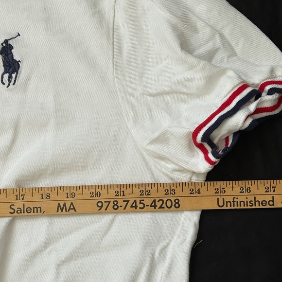 POLO RALPH LAUREN - Sm PONY US Olympic Team MENs 2XL WHITE POLO ALL EMBROIDER - Picture 6 of 8